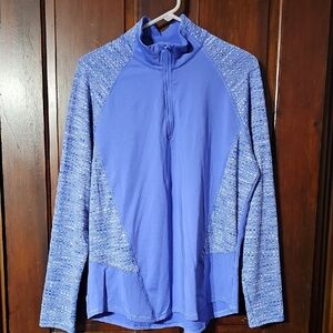 Athletic Works Women's Zip Up Sweater - Purple and Gray